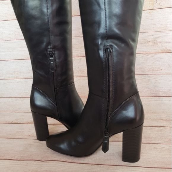 NIB Tory Burch Leather Bowie Over The Knee Boots - Picture 6 of 15